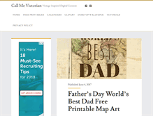 Tablet Screenshot of callmevictorian.com